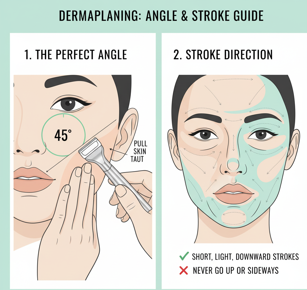 how to use a dermaplane razor